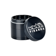 Piranha Aluminum Grinder | 4pc | 2" | Black