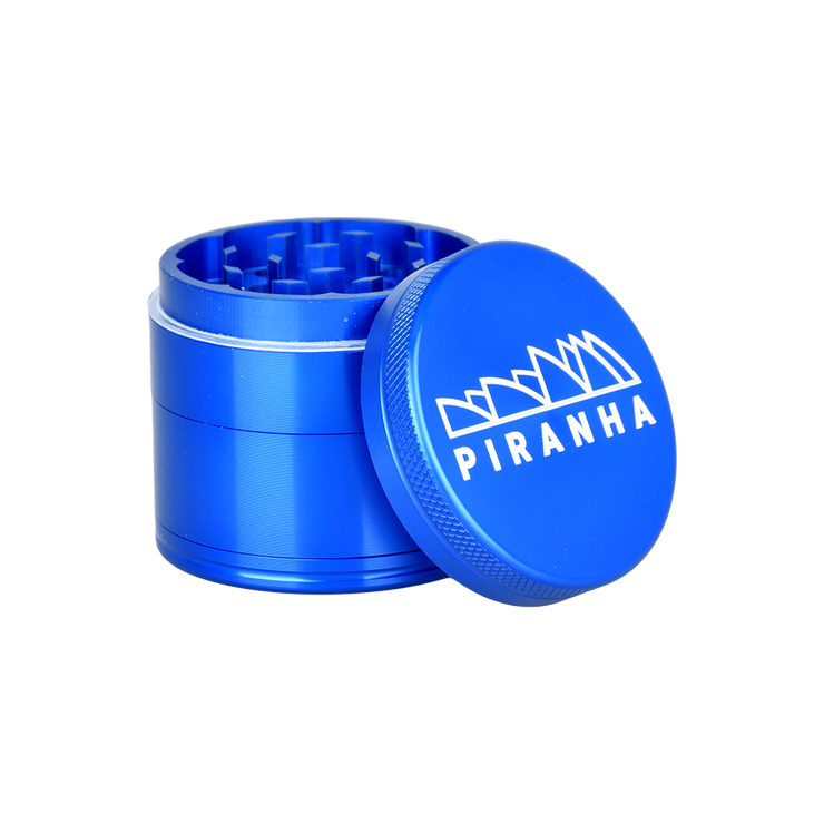 Piranha Aluminum Grinder | 4pc | 2" | Blue