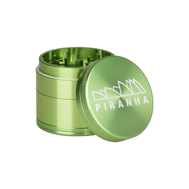 Piranha Aluminum Grinder | 4pc | 2" | Green