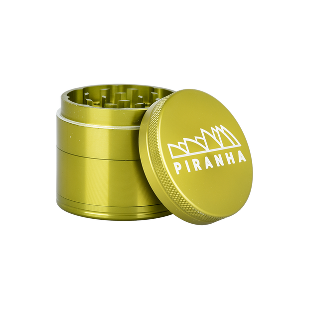 Piranha Aluminum Grinder | 4pc | 2" | Green