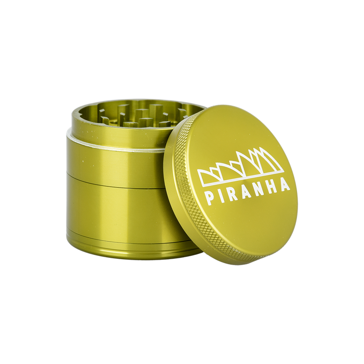 Piranha Aluminum Grinder | 4pc | 2" | Green