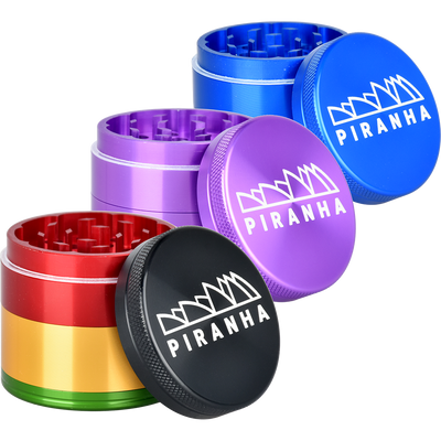 Piranha Aluminum Grinder | 4pc | 2" | Group