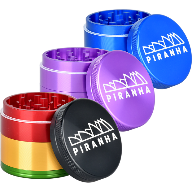 Piranha Aluminum Grinder | 4pc | 2" | Group