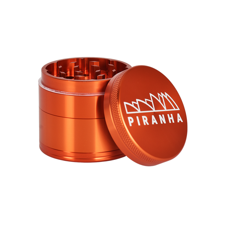 Piranha Aluminum Grinder | 4pc | 2" | Orange