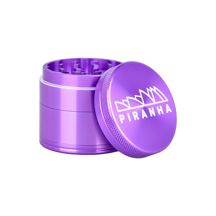 Piranha Aluminum Grinder | 4pc | 2" | Purple