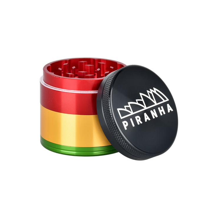 Piranha Aluminum Grinder | 4pc | 2" | Rasta