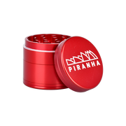 Piranha Aluminum Grinder | 4pc | 2" | Red