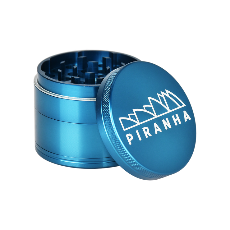 Piranha Aluminum Grinder | 4pc | 2.2" | Blue