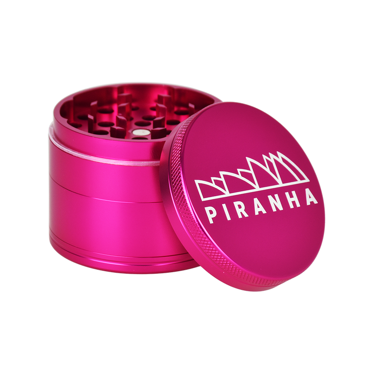 Piranha Aluminum Grinder | 4pc | 2.2" | Pink