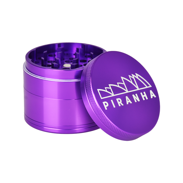 Piranha Aluminum Grinder | 4pc | 2.2" | Purple