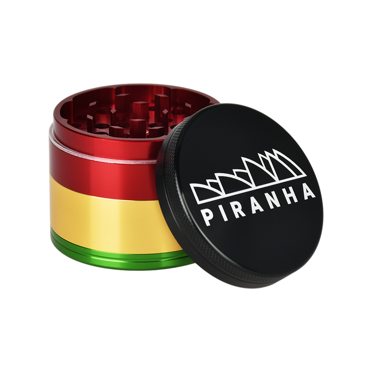 Piranha Aluminum Grinder | 4pc | 2.2" | Rasta