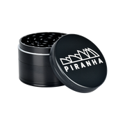Piranha Aluminum Grinder | 4pc | 2.5" | Black