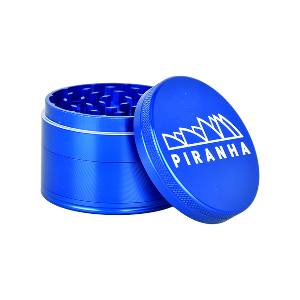 Piranha Aluminum Grinder | 4pc | 2.5" | Blue