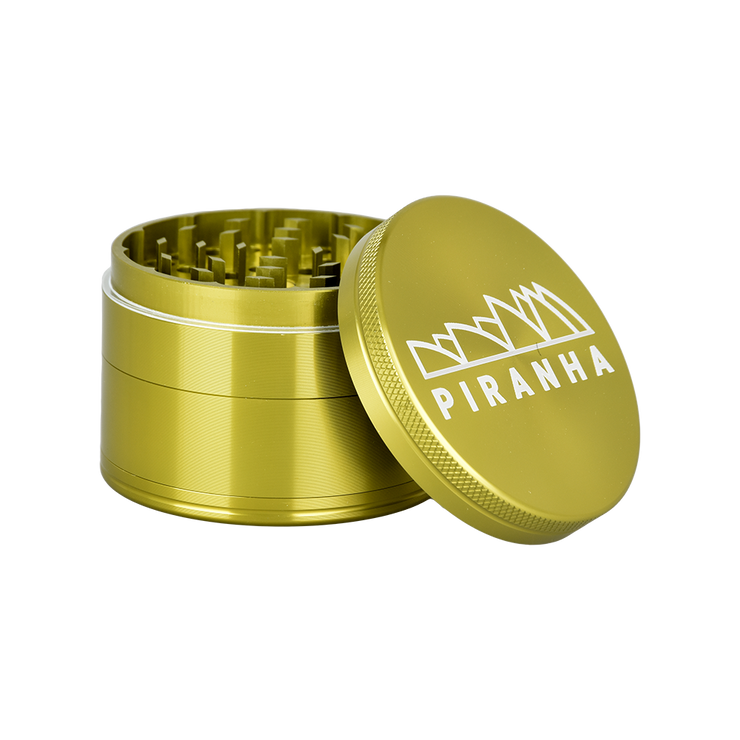 Piranha Aluminum Grinder | 4pc | 2.5" | Green