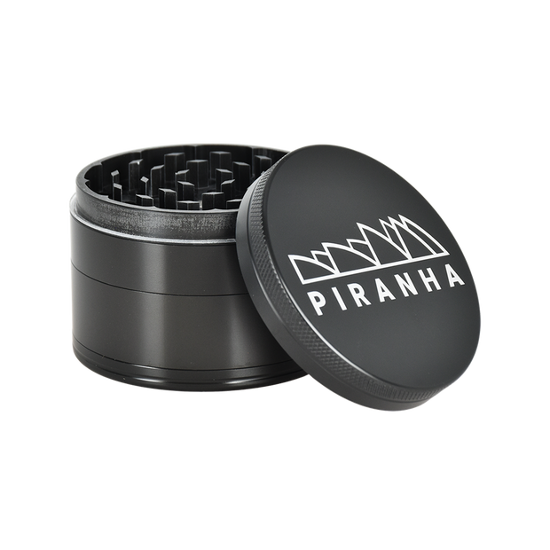 Piranha Aluminum Grinder | 4pc | 2.5" | Gunmetal