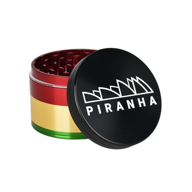 Piranha Aluminum Grinder | 4pc | 2.5" | Rasta