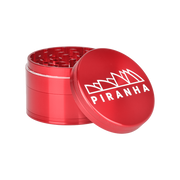 Piranha Aluminum Grinder | 4pc | 2.5" | Red