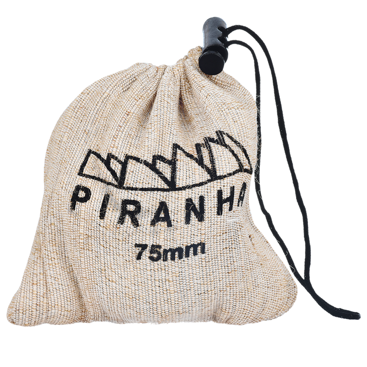 Piranha Aluminum Grinder | 4pc | 3" | Drawstring Pouch