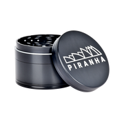 Piranha Aluminum Grinder | 4pc | 3" | Black