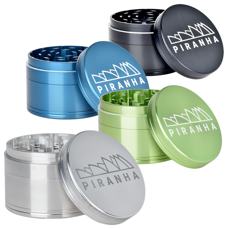 Piranha Aluminum Grinder | 4pc | 3" | Group