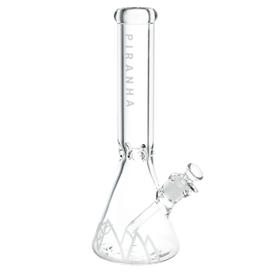 Piranha Logo Beaker Bong | Clear