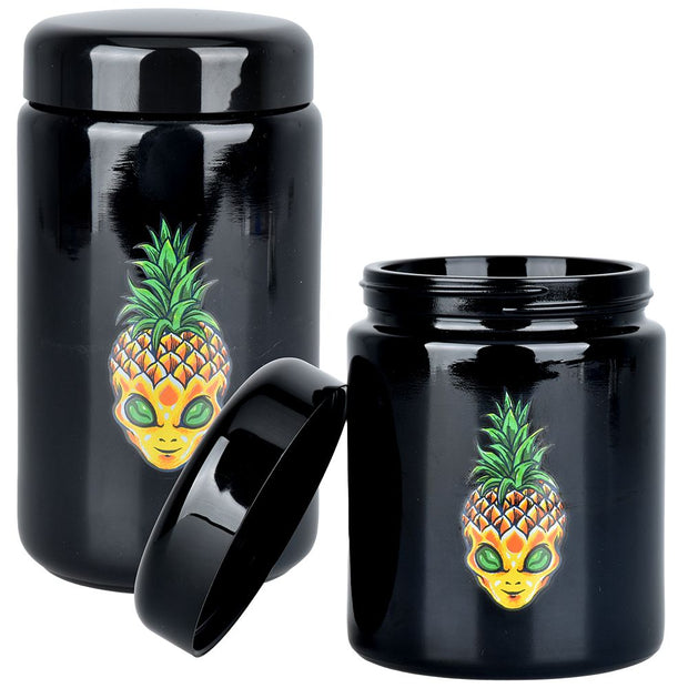 2x Stash Jar - Honeypuff Storage Jars (Black-Silver) Smell Proof/Airti –  EveryMarket