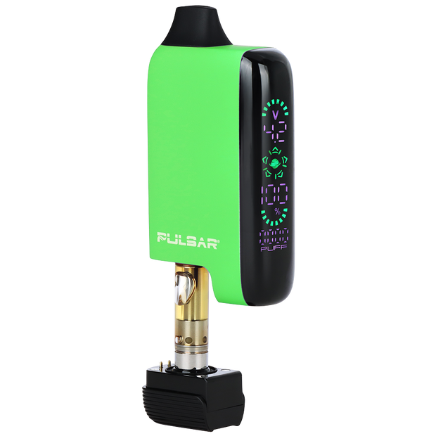 Pulsar 510 DL 5.0 Auto-Draw Vape Bar | Green | Cartridge View