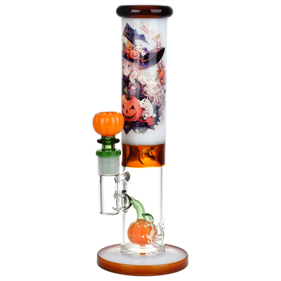 Pulsar Anime Witch Straight Tube Bong | Front View