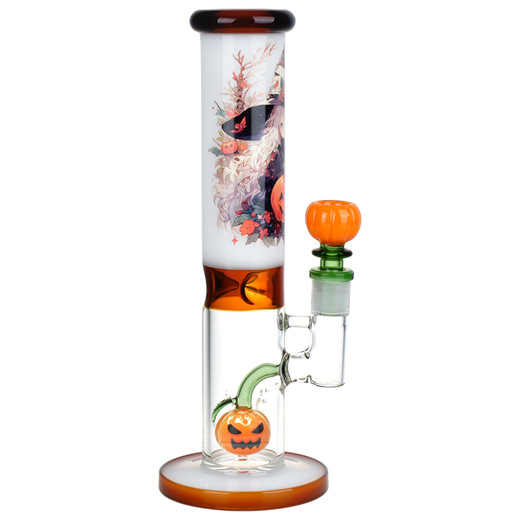 Pulsar Anime Witch Straight Tube Bong | Side View