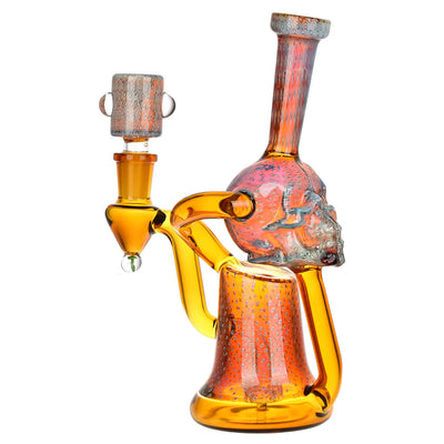 Pulsar Cerebral Bubble Matrix Recycler Bong | Amber