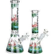 Pulsar Chillin' Flamingos Beaker Bong | Group