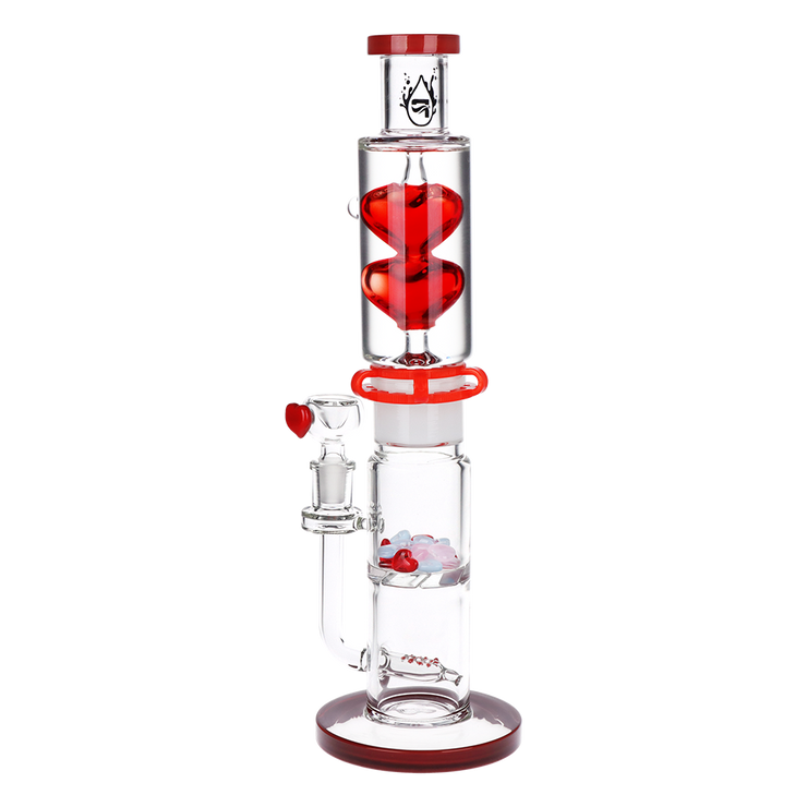 Pulsar Cold Hearted Glycerin Stacker Bong | Back View