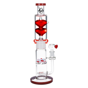 Pulsar Cold Hearted Glycerin Stacker Bong | Front View