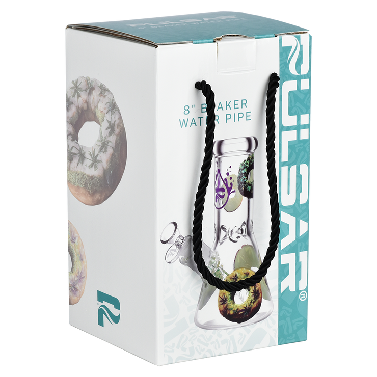 Pulsar Design Series Beaker Bong | Forbidden Donuts | Gift Box Packaging