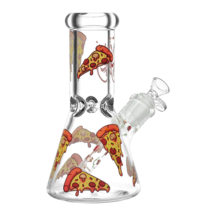 Pulsar Design Series Beaker Bong | Pizza | Back View