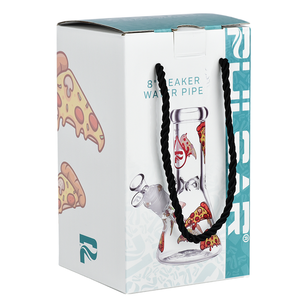 Pulsar Design Series Beaker Bong | Pizza | Gift Box Packaging