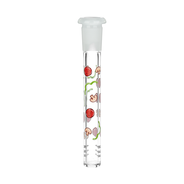 Pulsar Design Series Beaker Bong | Pizza | Matching Pizza Topping Downstem