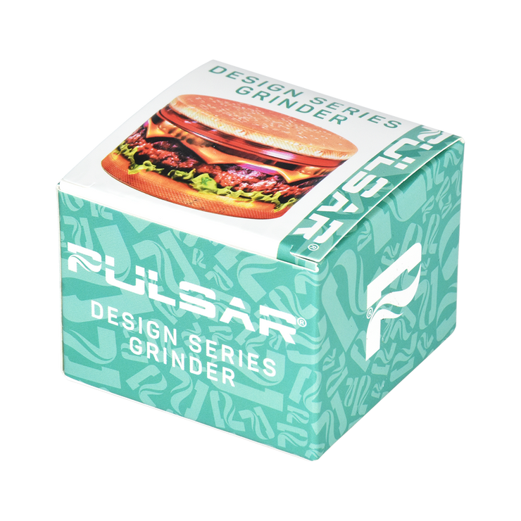 Pulsar Design Series Grinder | Cheeseburger | Packaging