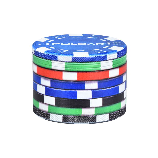 Pulsar Design Series Grinder | Poker Chips | Side View