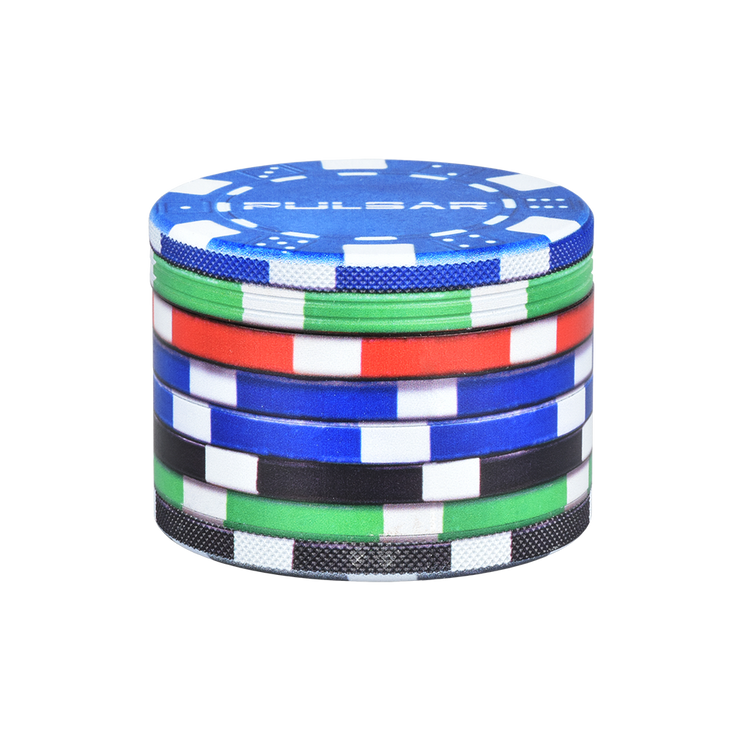 Pulsar Design Series Grinder | Poker Chips | Side View