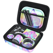 Pulsar Design Series Smoker's Travel Kit | Melting Shrooms | Carry Case Open View