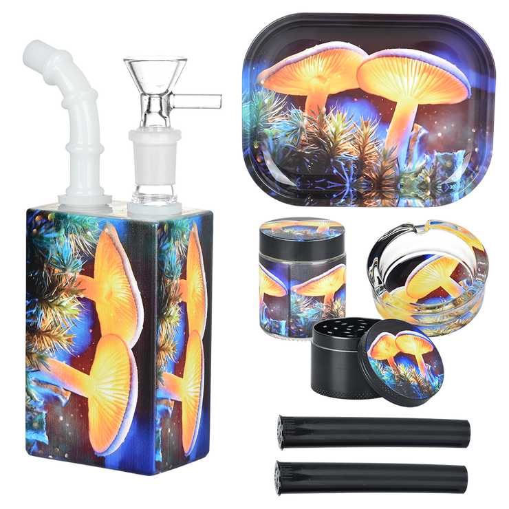 Pulsar Design Series Smoker's Travel Kit | Mystical Mushrooms | Contents