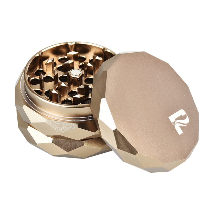 Pulsar Diamond Faceted Herb Grinder | Bronze