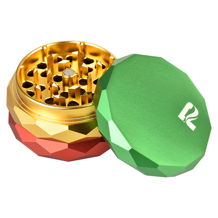 Pulsar Diamond Faceted Herb Grinder | Rasta