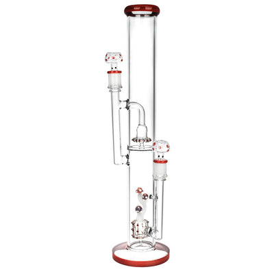 Pulsar Dub Fungi Straight Tube Bong | Red