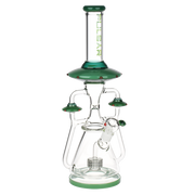 Pulsar Far-Out Visitors Recycler Bong | Green | Side View