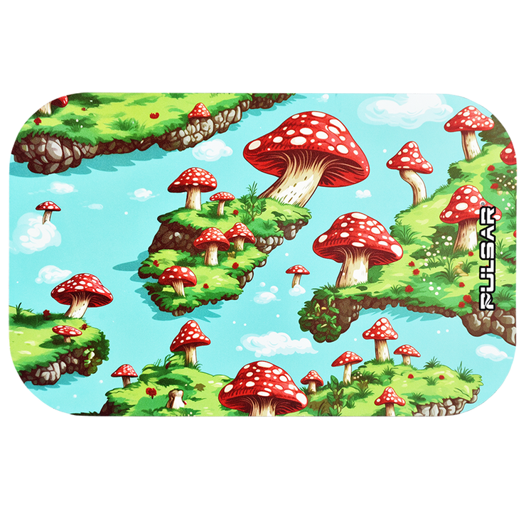 Pulsar Magnetic Rolling Tray Lid | Floating Mushrooms