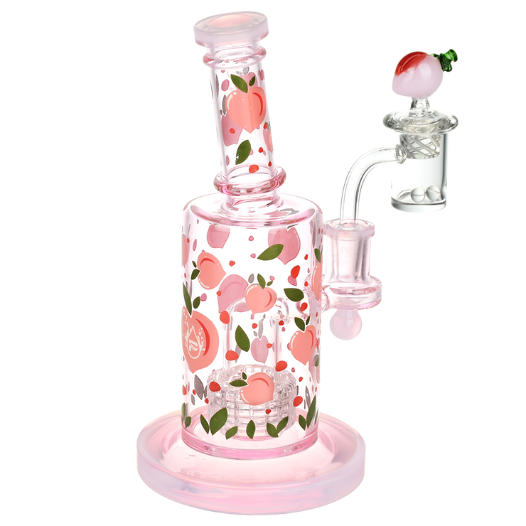 Pulsar Fruit Series Wax Pipe Duo | Peaches & Cream | Dab Rig | Back View