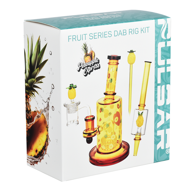 Pulsar Fruit Series Wax Pipe Duo | Pineapple Express | Gift Box Packaging