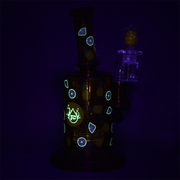 Pulsar Fruit Series Wax Pipe Duo | Pineapple Express | Glow In The Dark Accents